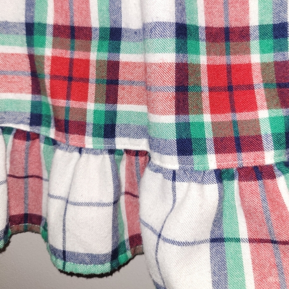 🎄 Gymboree Plaid Flannel Nightgown Sleepwear - Picture 3 of 4